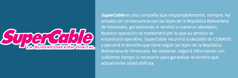 comunicado supercable